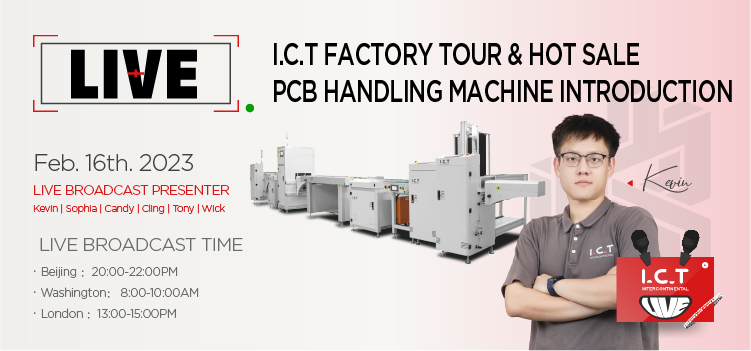 PCB Handling Machine Introduction Livestream