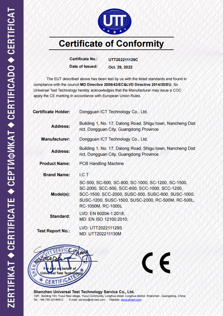 CE Certification-Conveyor