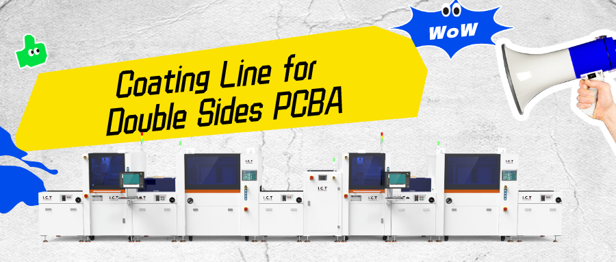 SMT conformal coating line for double sides PCBA